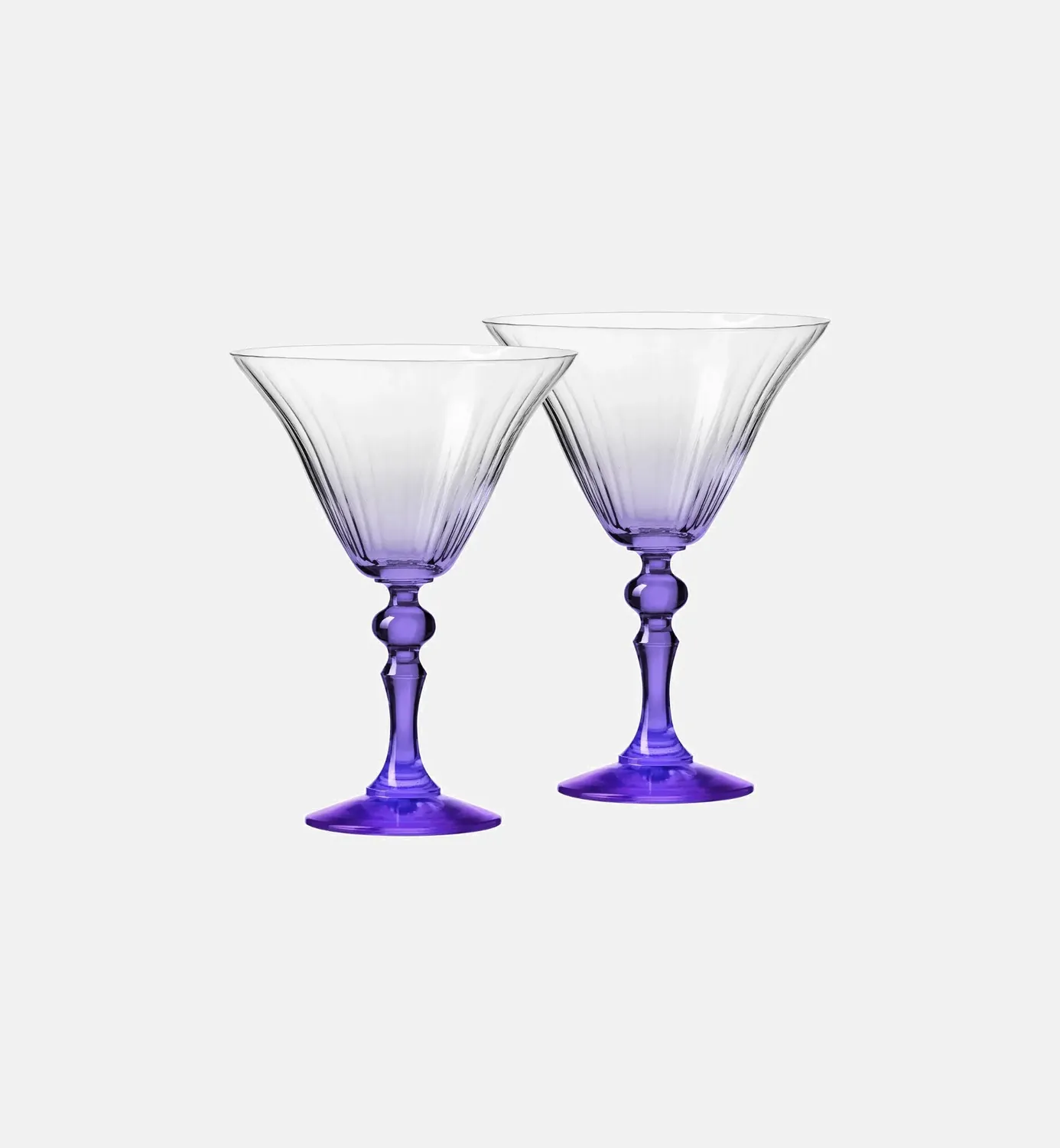 Krosno Bubble Ombré martiniglas 170 ml violet