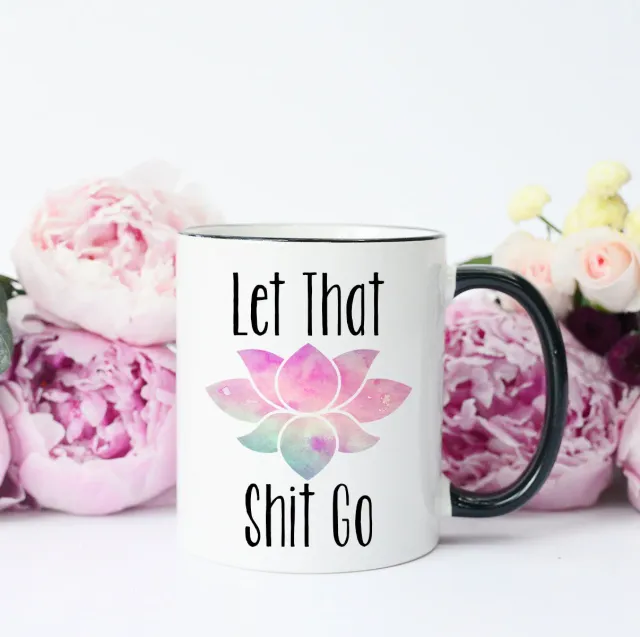 Mugsby Let It Go kop hvid 325 ml sjov