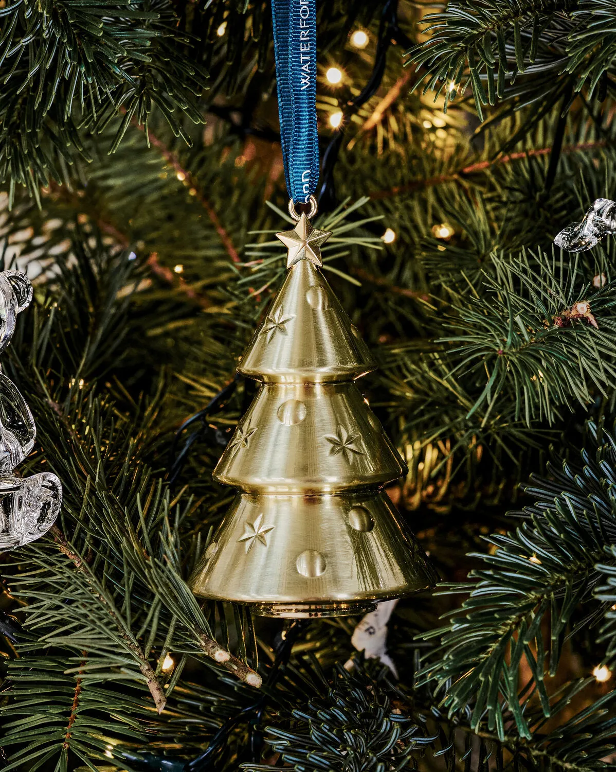 Waterford Golden juletræsornament guld metal