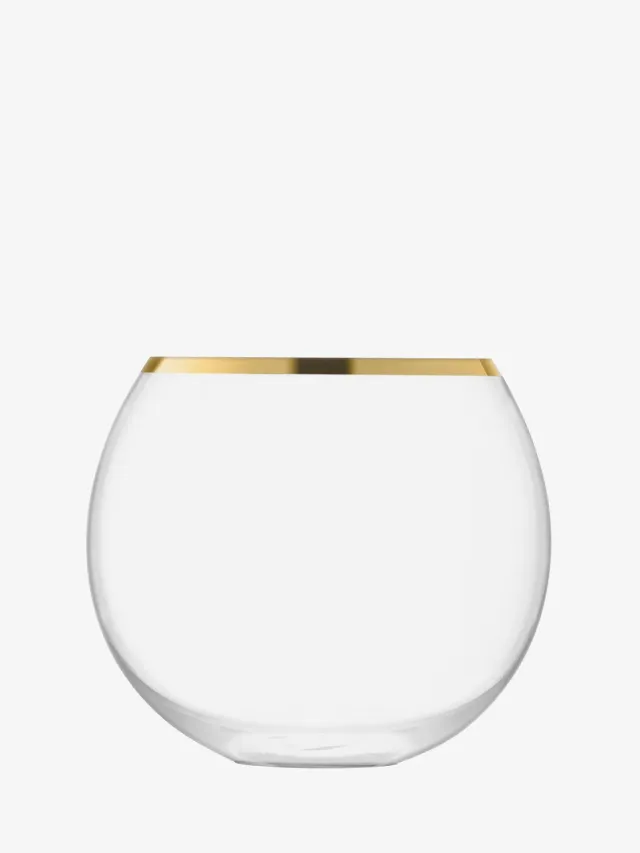 LSA Luca isspand mundblæst glas guldkant