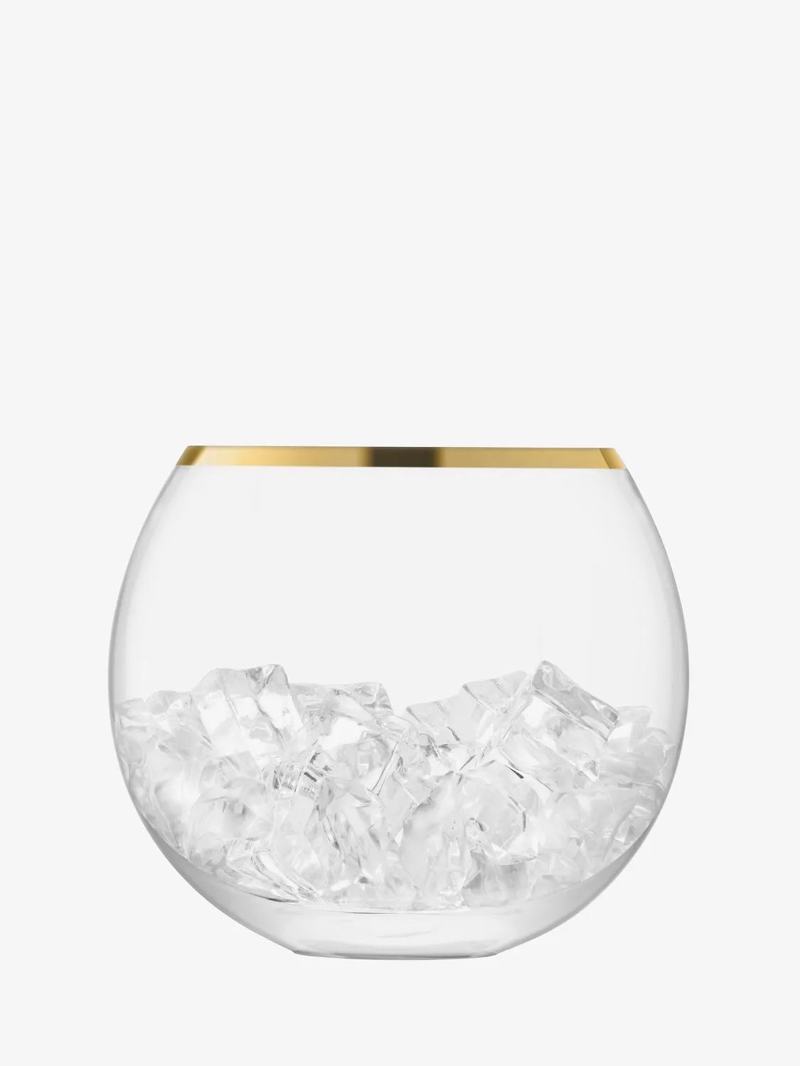 LSA Luca isspand mundblæst glas guldkant