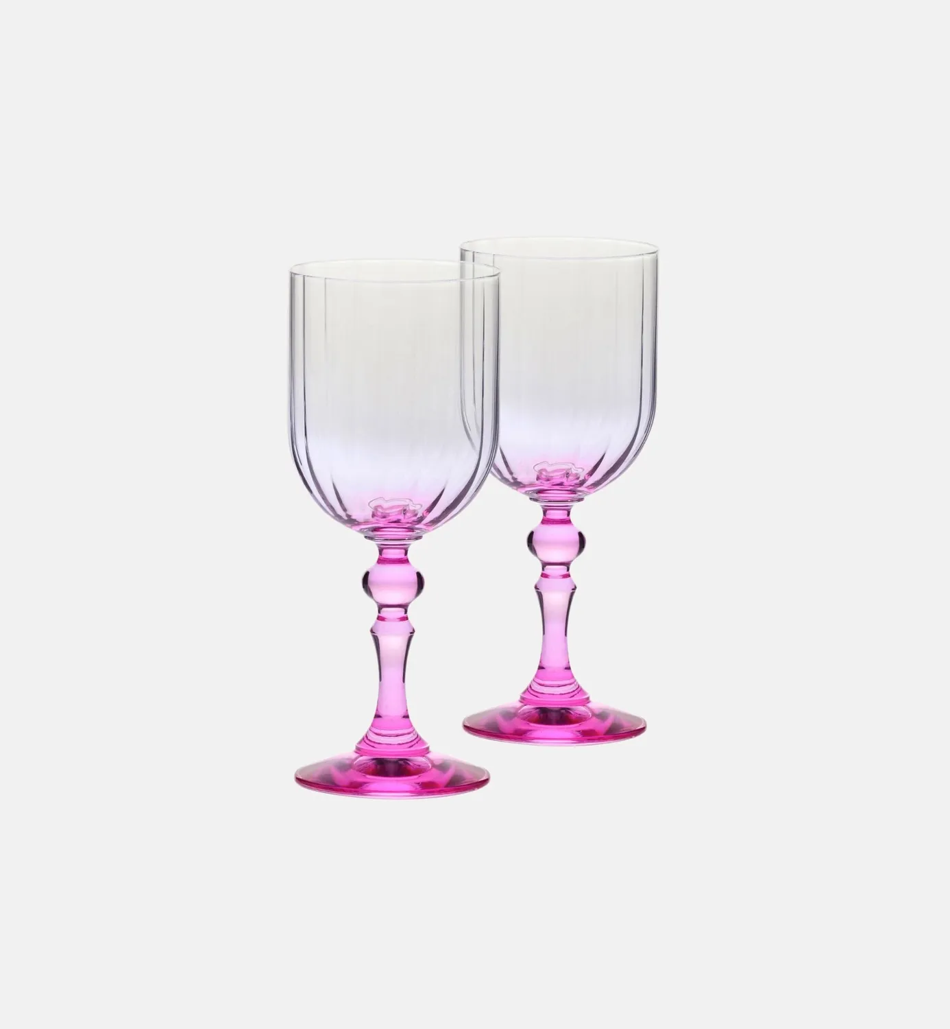 Krosno Bubble vinglas 300 ml rosa stilk krystal