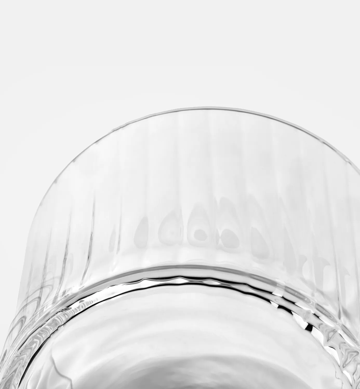 Krosno Mixology drikkeglas 410 ml ribbet klart