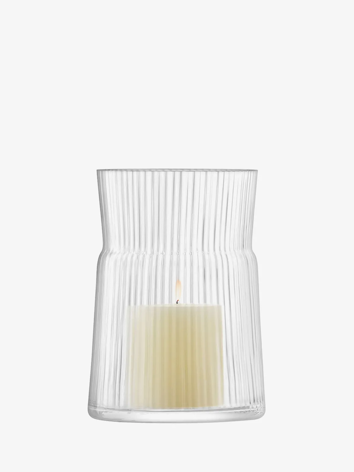 LSA Gio lanterne vase riflet glas bloklys inkl.