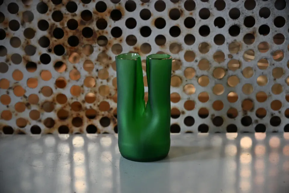 Jesper Jensen Twin Bottleneck vase grøn medium