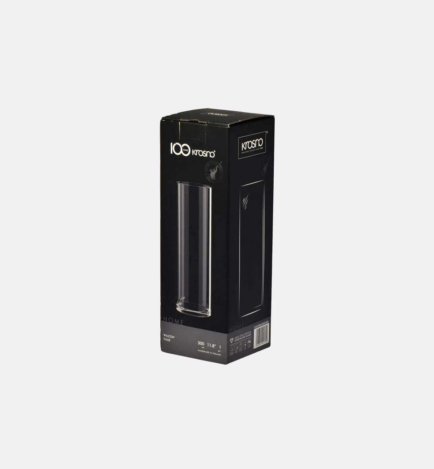 Krosno Simple vase 30 cm klart glas