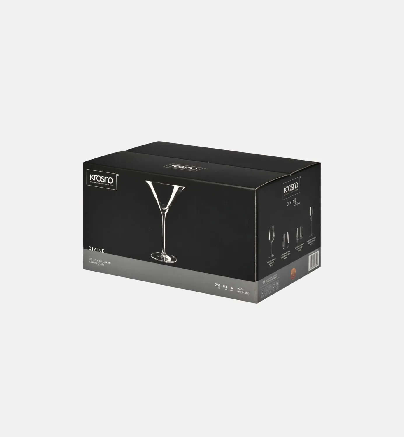Krosno Divine martiniglas 170 ml 6 stk