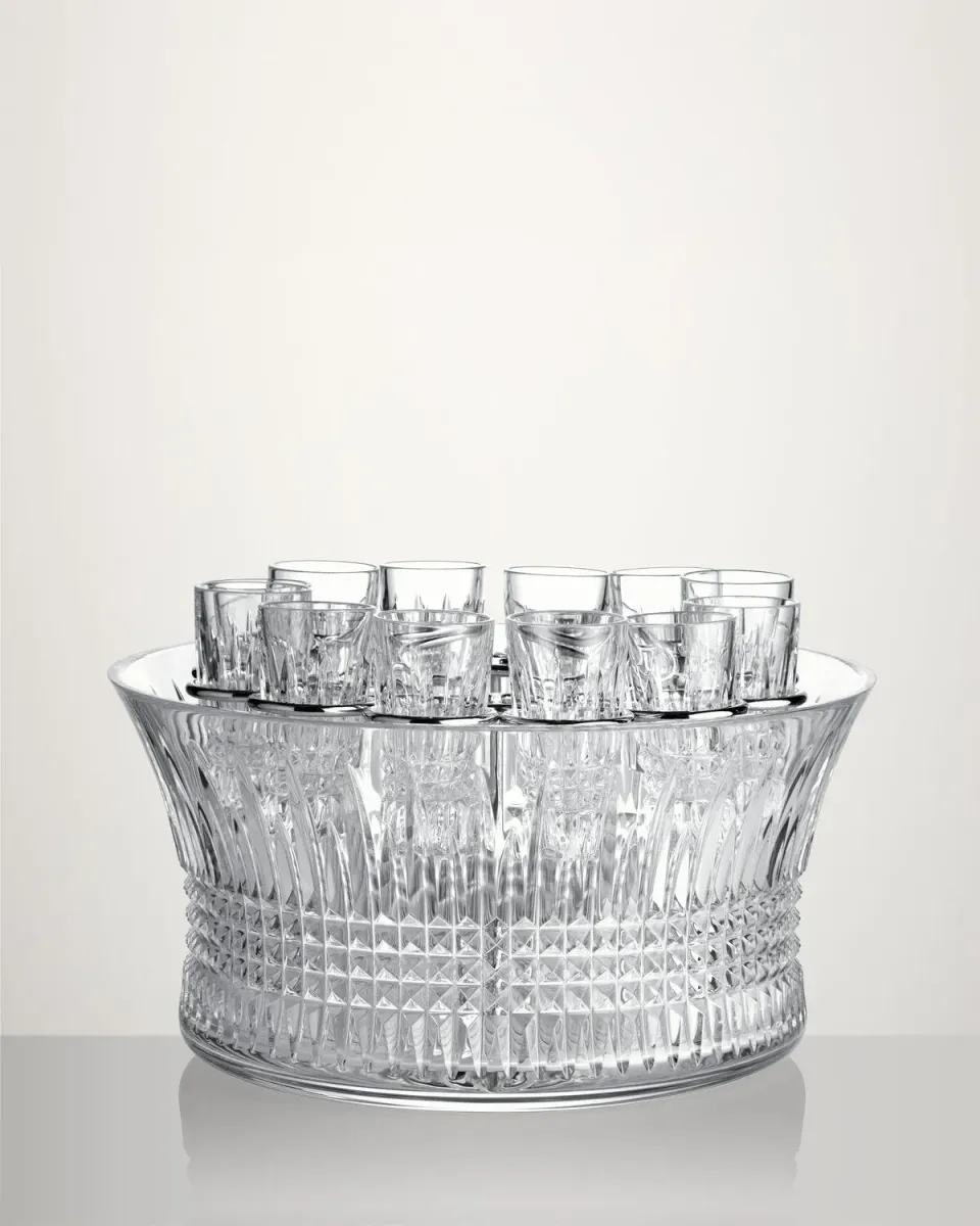 Waterford Lismore Diamond Bowl Vodka Chill sæt krystal