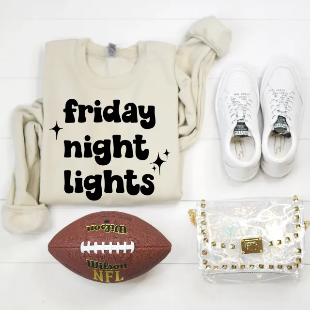 Mugsby Friday Night Lights sweatshirt sand crew neck