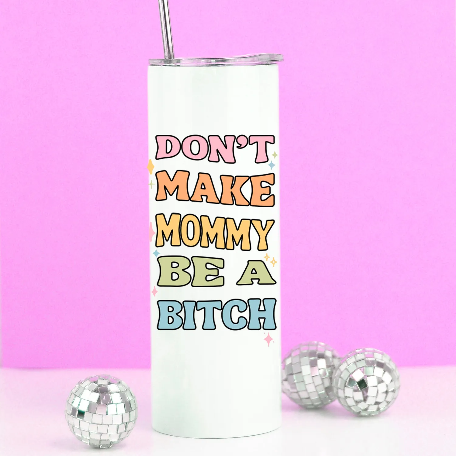 Mugsby Don't Make Mommy Be a Bitch termokop 591 ml sjov