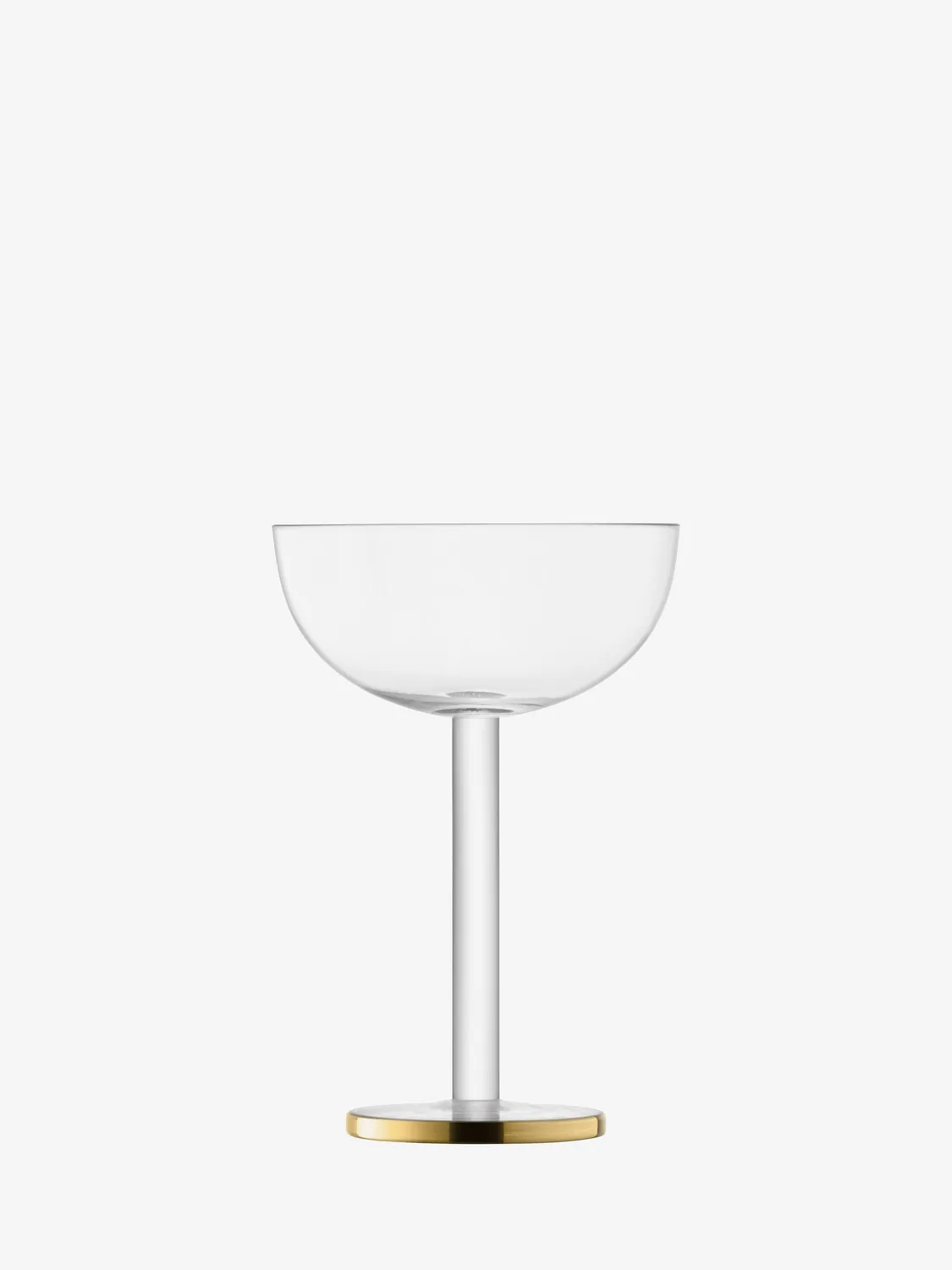 LSA Luca coupeglas 2 stk mundblæst glas med guldbånd