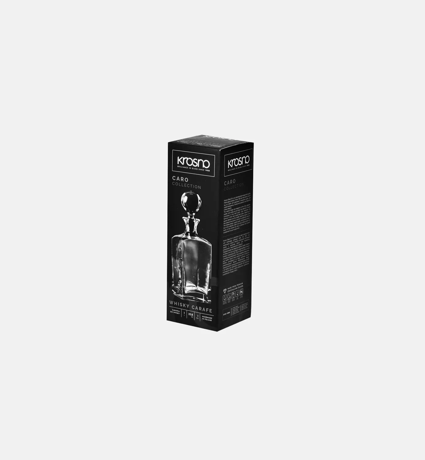 Krosno Caro whisky karaffel 1000 ml