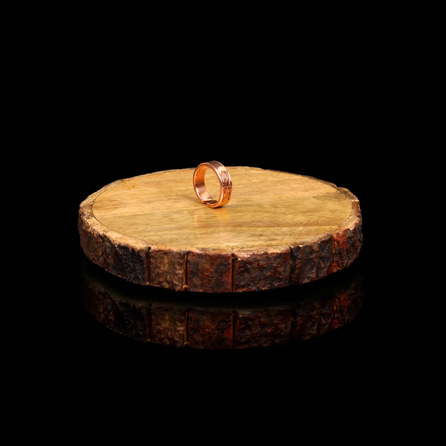 El'Cobre Copper Ring Design 4 kobberring justerbar