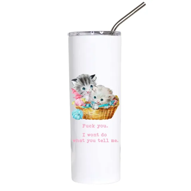 Mugsby Funny Vintage Kitten termokop 591 ml sarkastisk