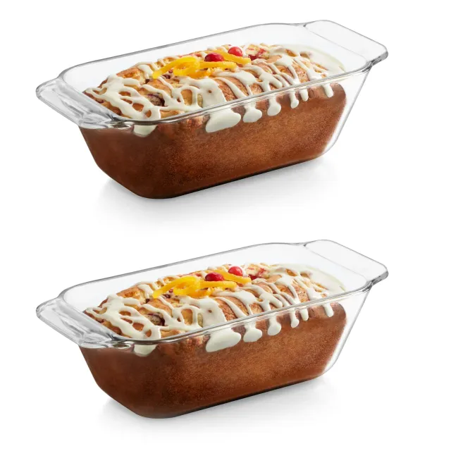 Libbey Baker's Premium brødform glas sæt 2 stor
