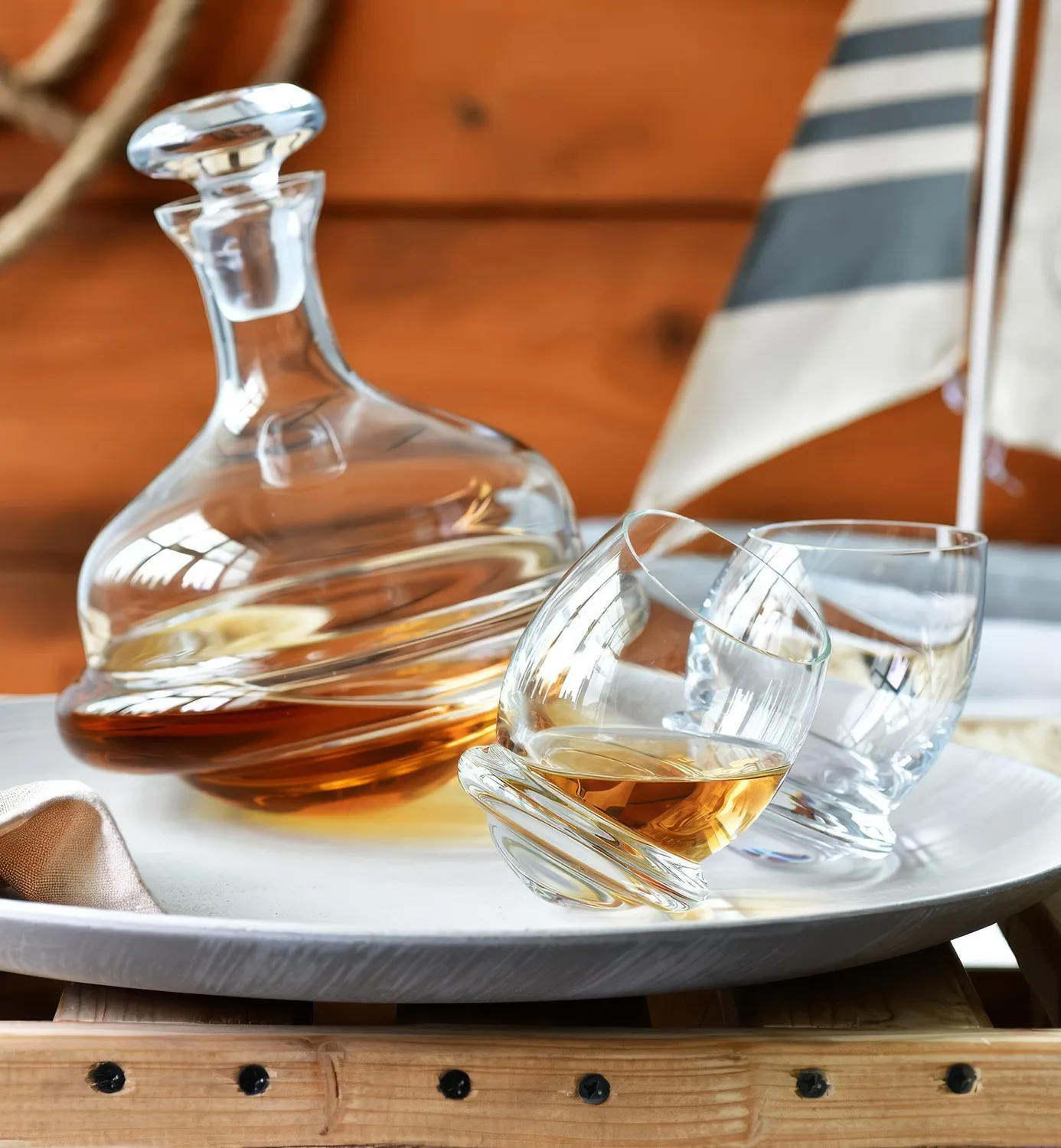 Krosno Roly-Poly whiskyglas 200 ml gyngende