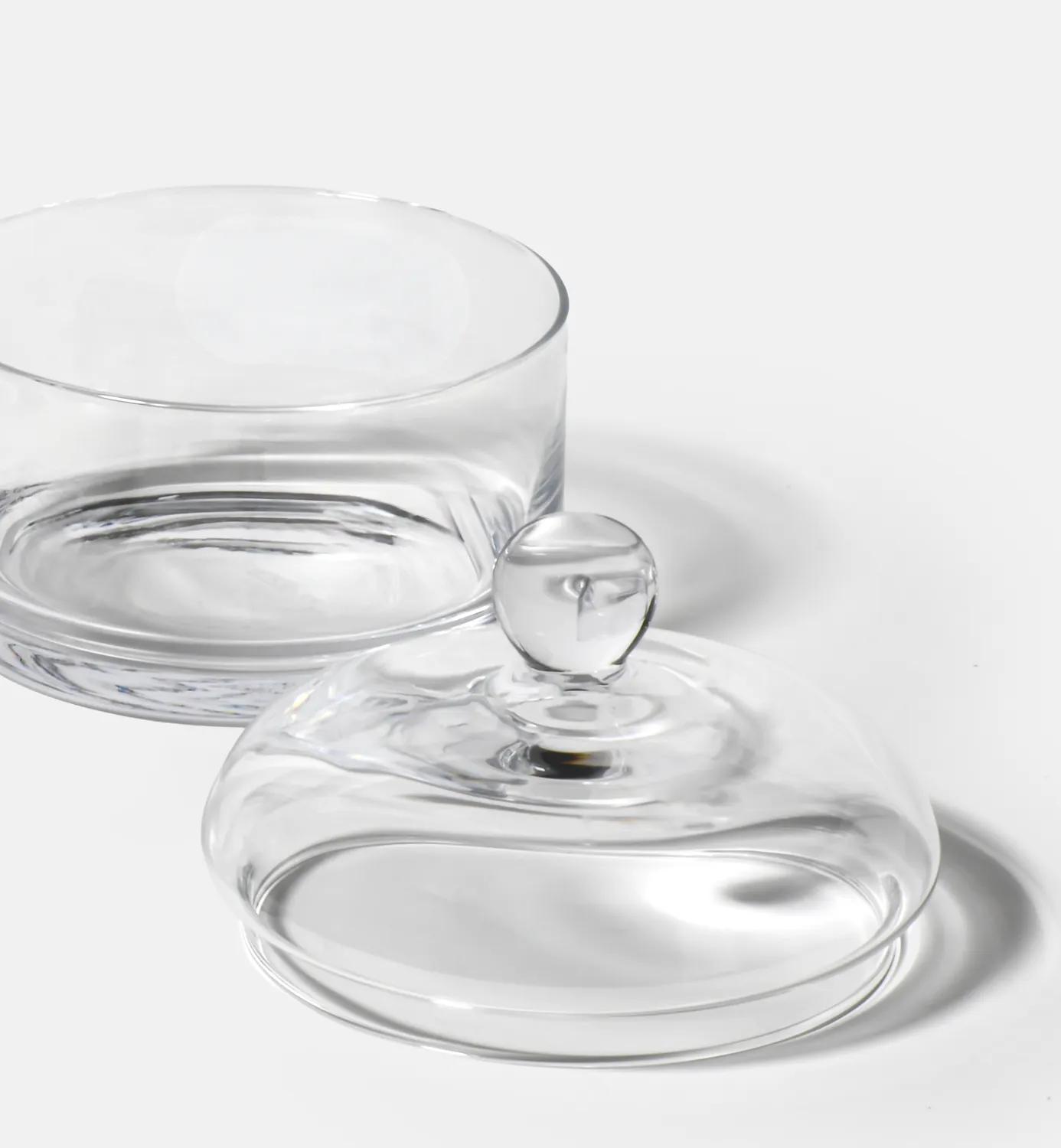 Krosno glassæt 3 stk krystalglas med låg