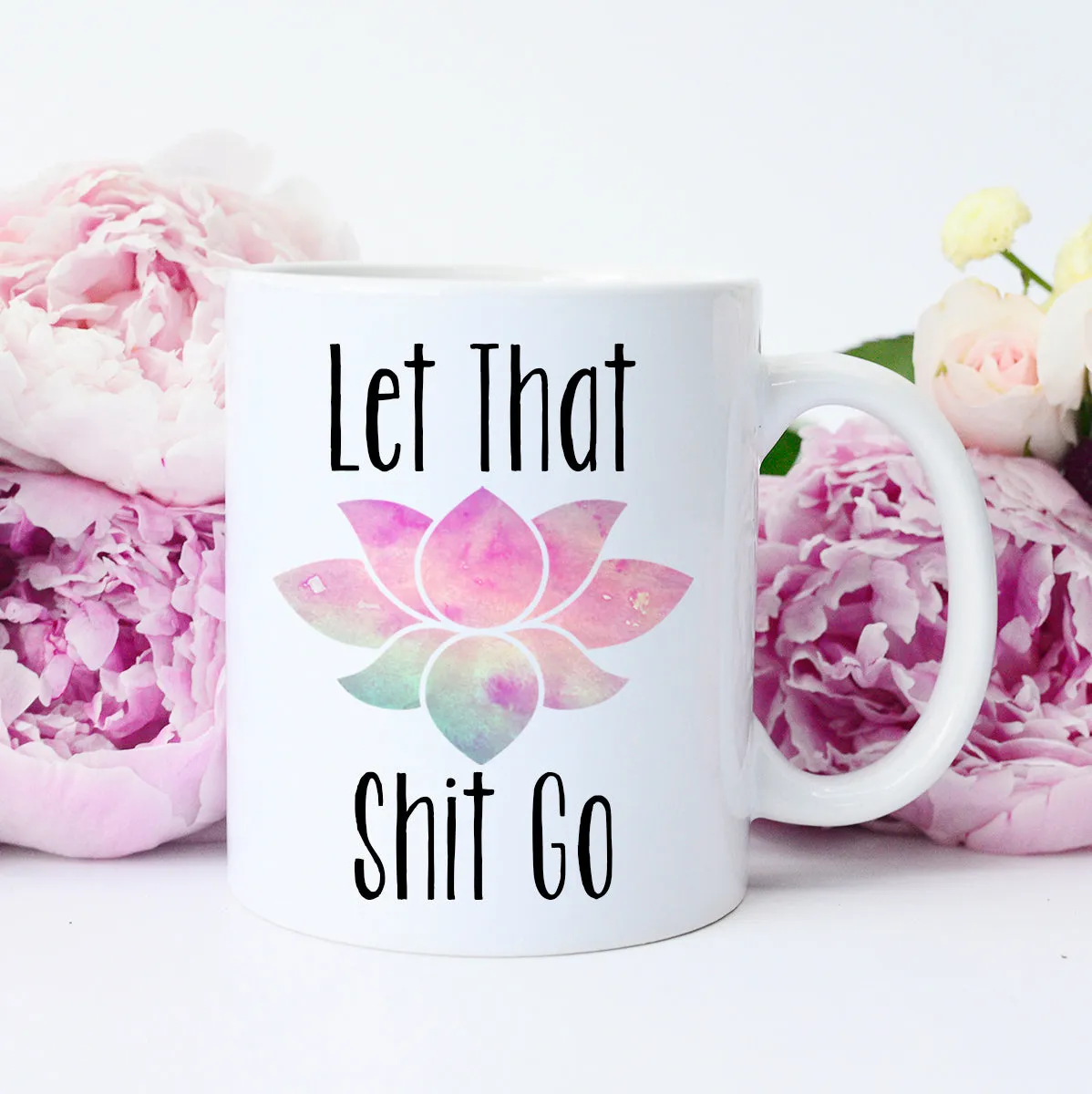 Mugsby Let It Go kop hvid 325 ml sjov
