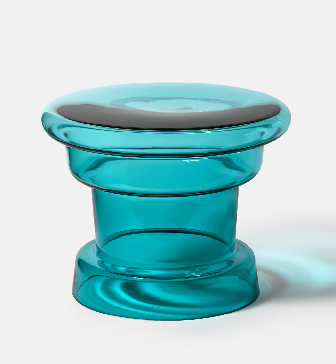 Krosno glas sofabord 30 cm azure blå