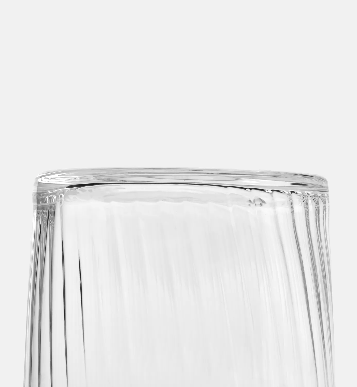 Krosno Mixology drikkeglas 410 ml ribbet klart