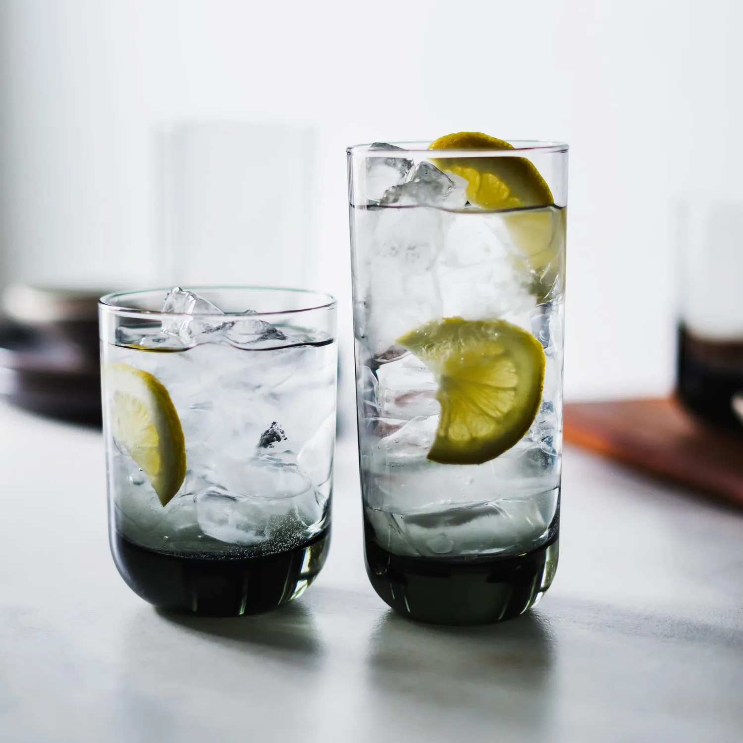 Libbey Polaris drikkeglas 16 stk røgfarvet glas
