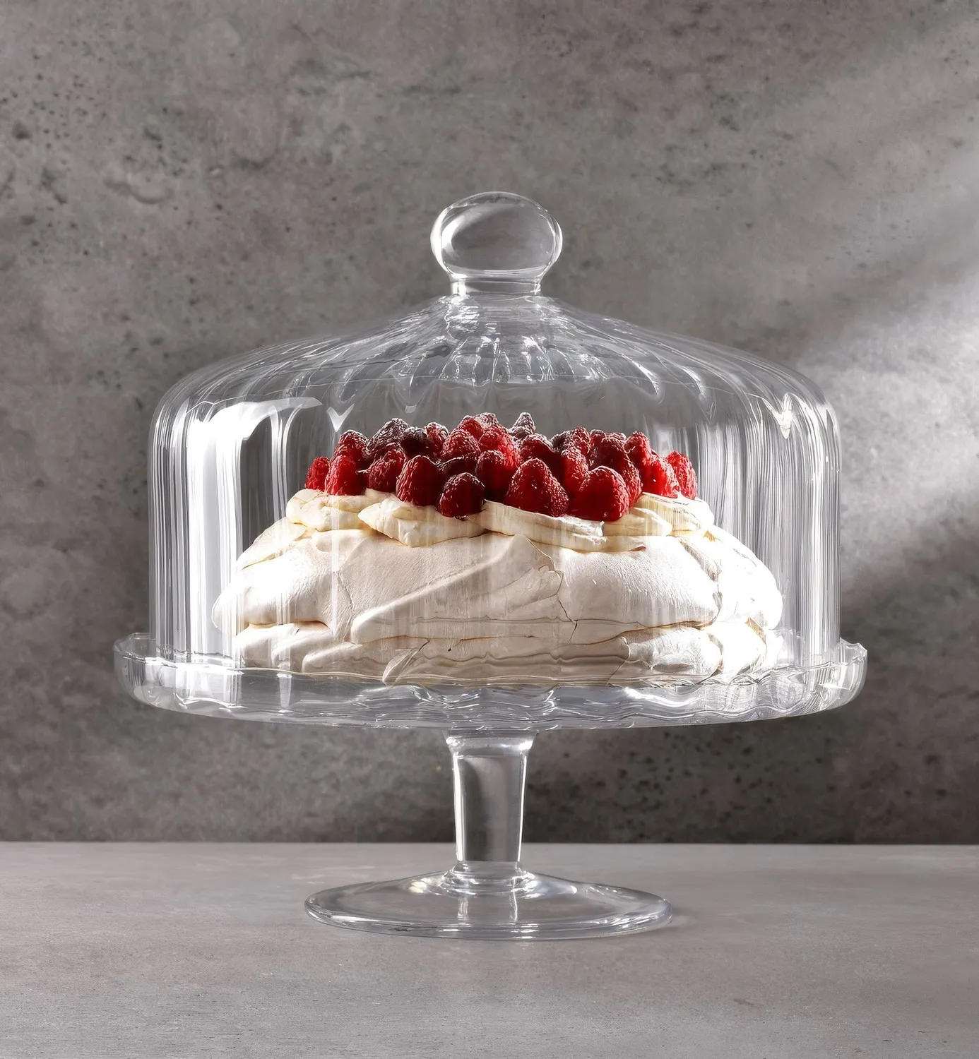 Krosno Ballerina kagefad med kuppel 31,5 cm glas