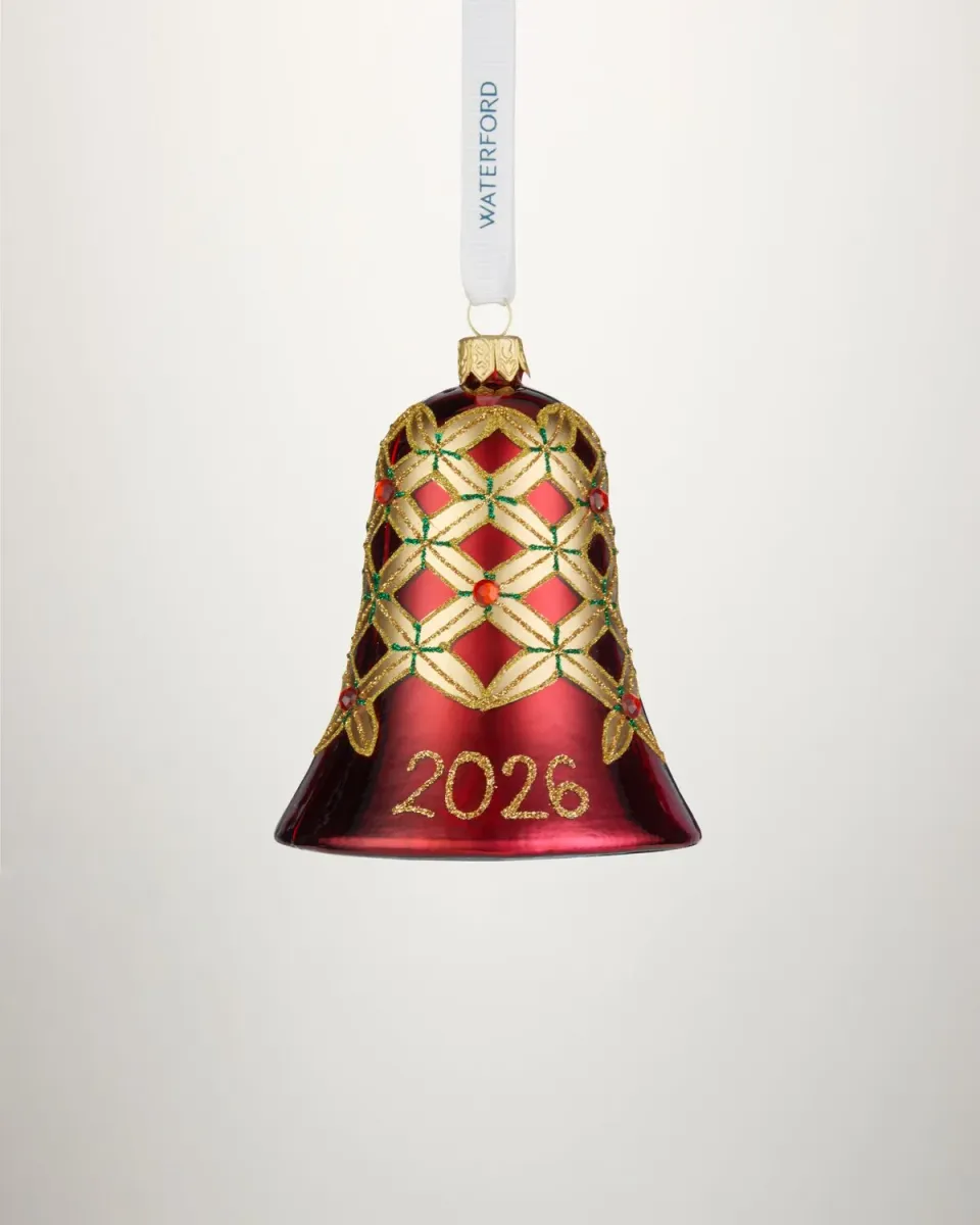 Waterford Holiday Heirlooms klokkejulepynt 2026 rød