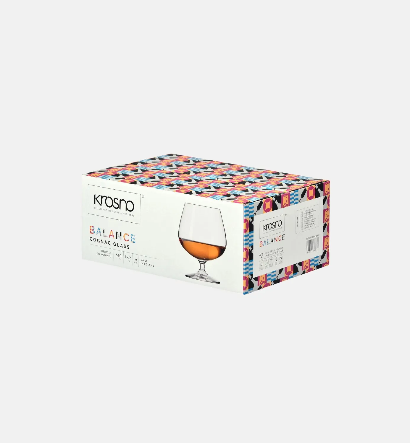 Krosno Balance cognacglas 510 ml klar