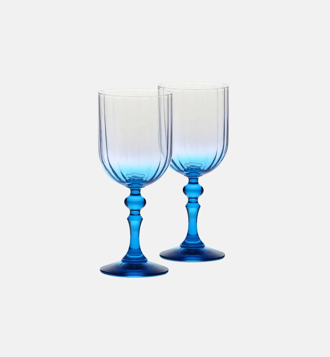 Krosno Ombré vinglas turkis stilk 300 ml