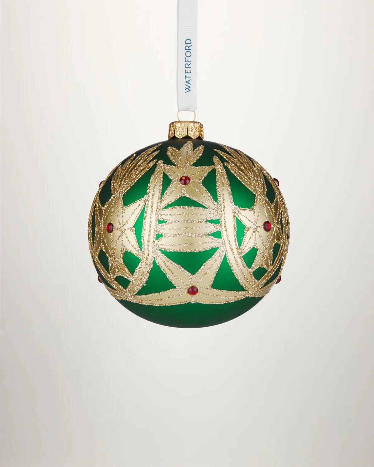 Waterford Holiday Heirlooms Clare julekugle grøn