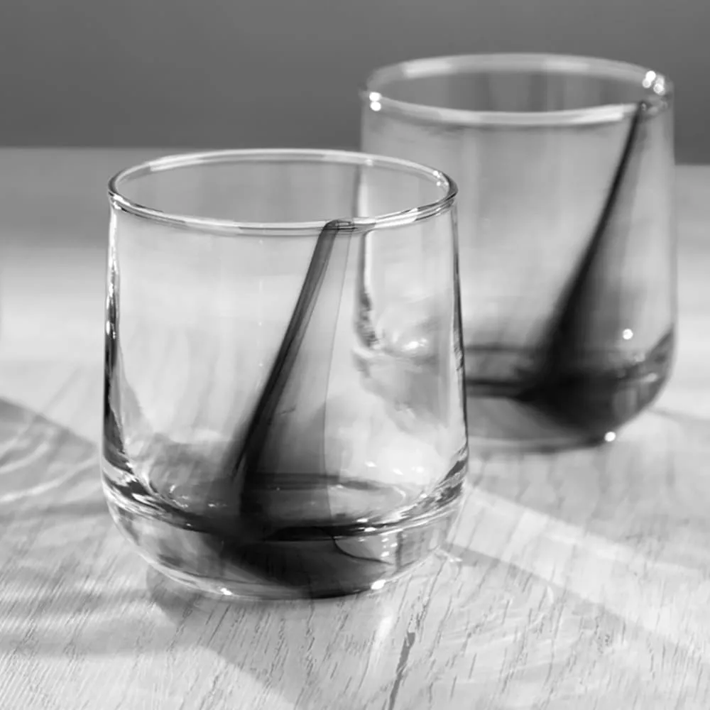 Libbey Ascent whiskyglas 390 ml sæt med 8 sort bånd
