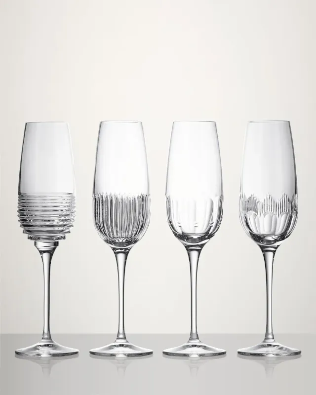 Waterford Mixology Flute champagneglas sæt 4 stk mixed krystal