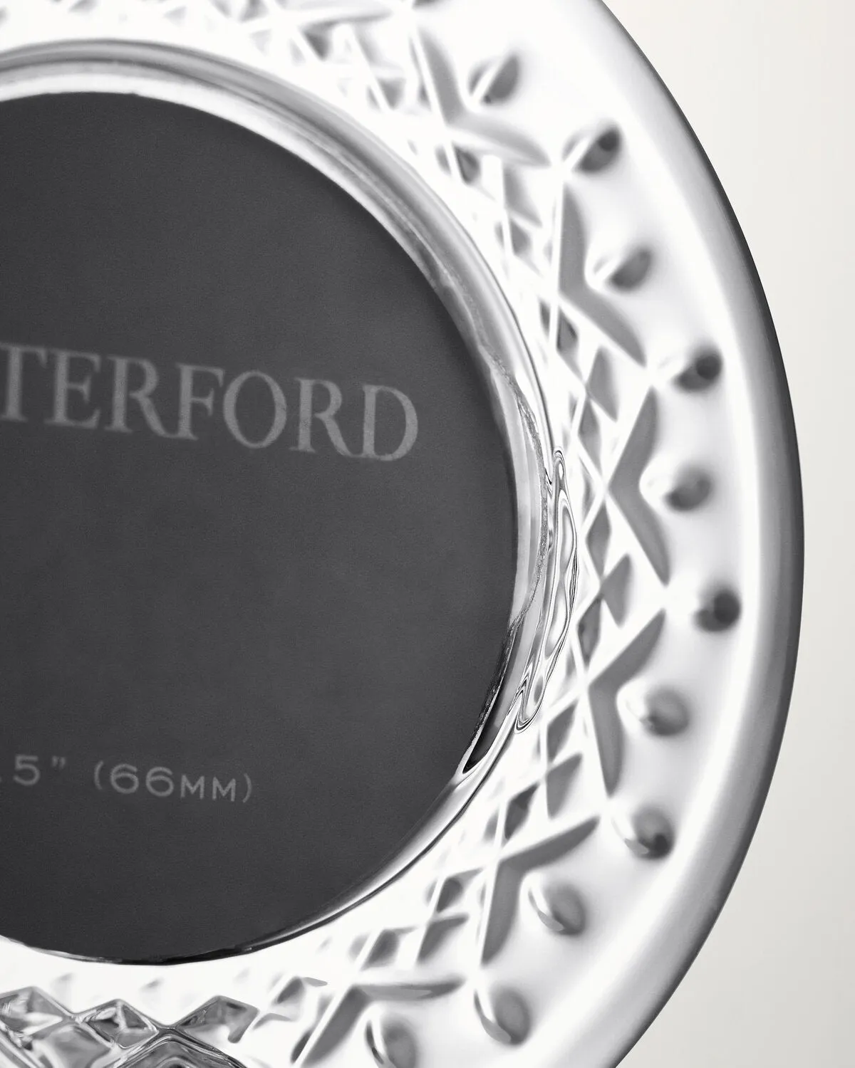 Waterford Lismore billedramme rund mini krystal