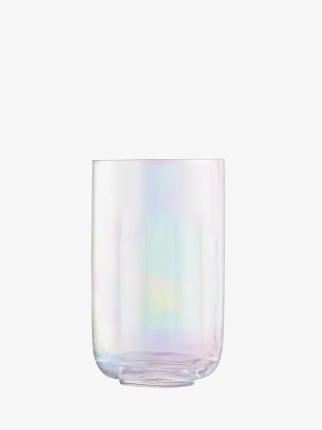 LSA Pearl lanterne vase mundblæst glas inkl. lys