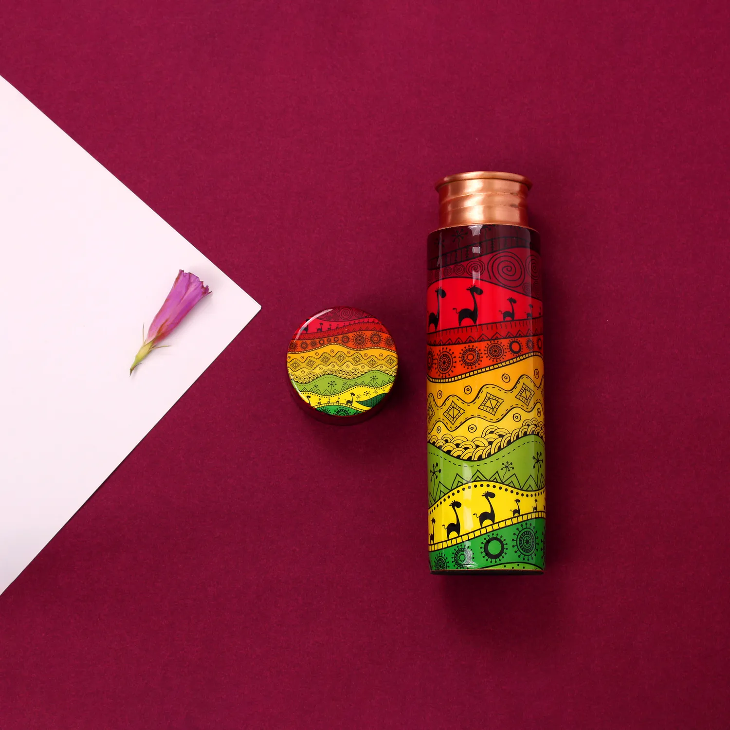 El'Cobre Africa kobberflaske 500 ml print