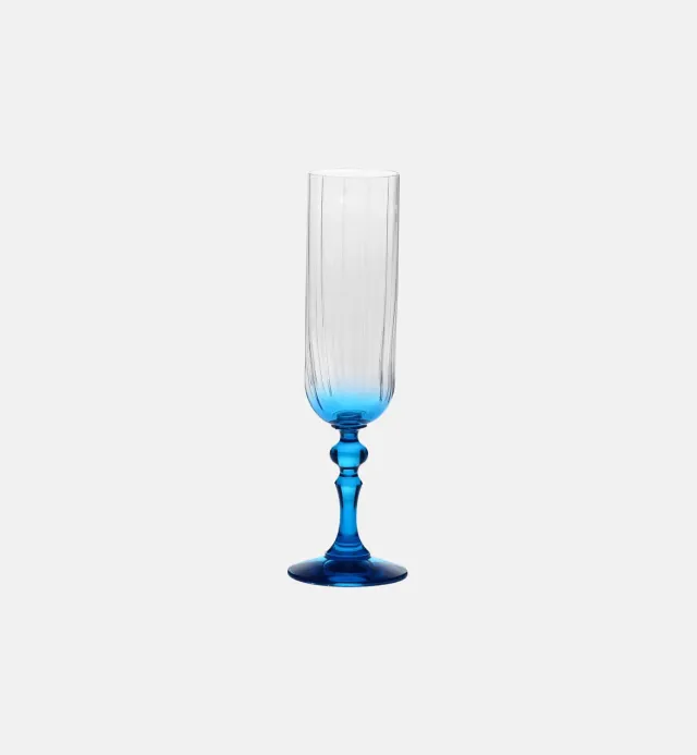 Krosno Ombré champagneglas turkis 200 ml