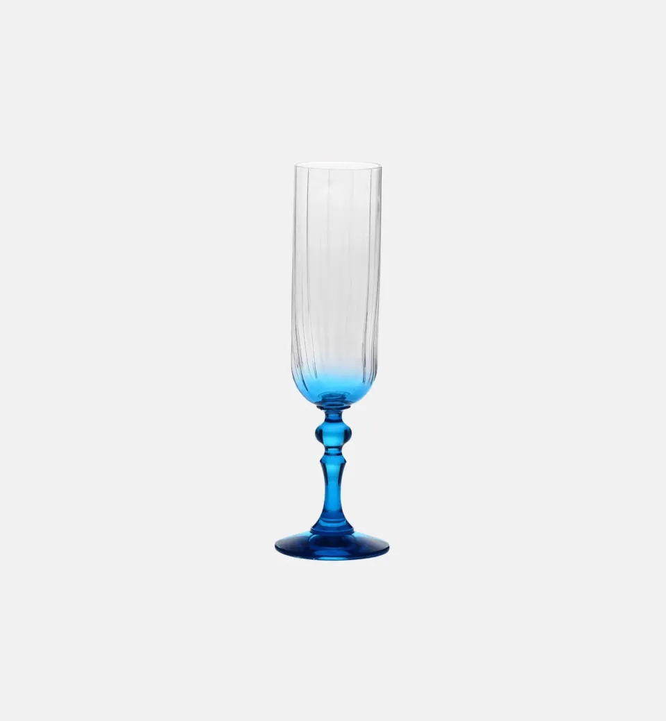 Krosno Ombré champagneglas turkis 200 ml