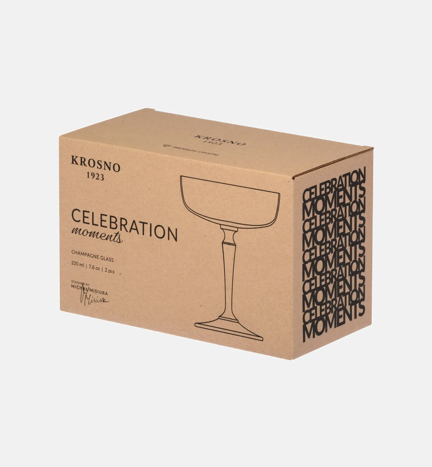 Krosno Celebration Moments champagneglas 230 ml grøn