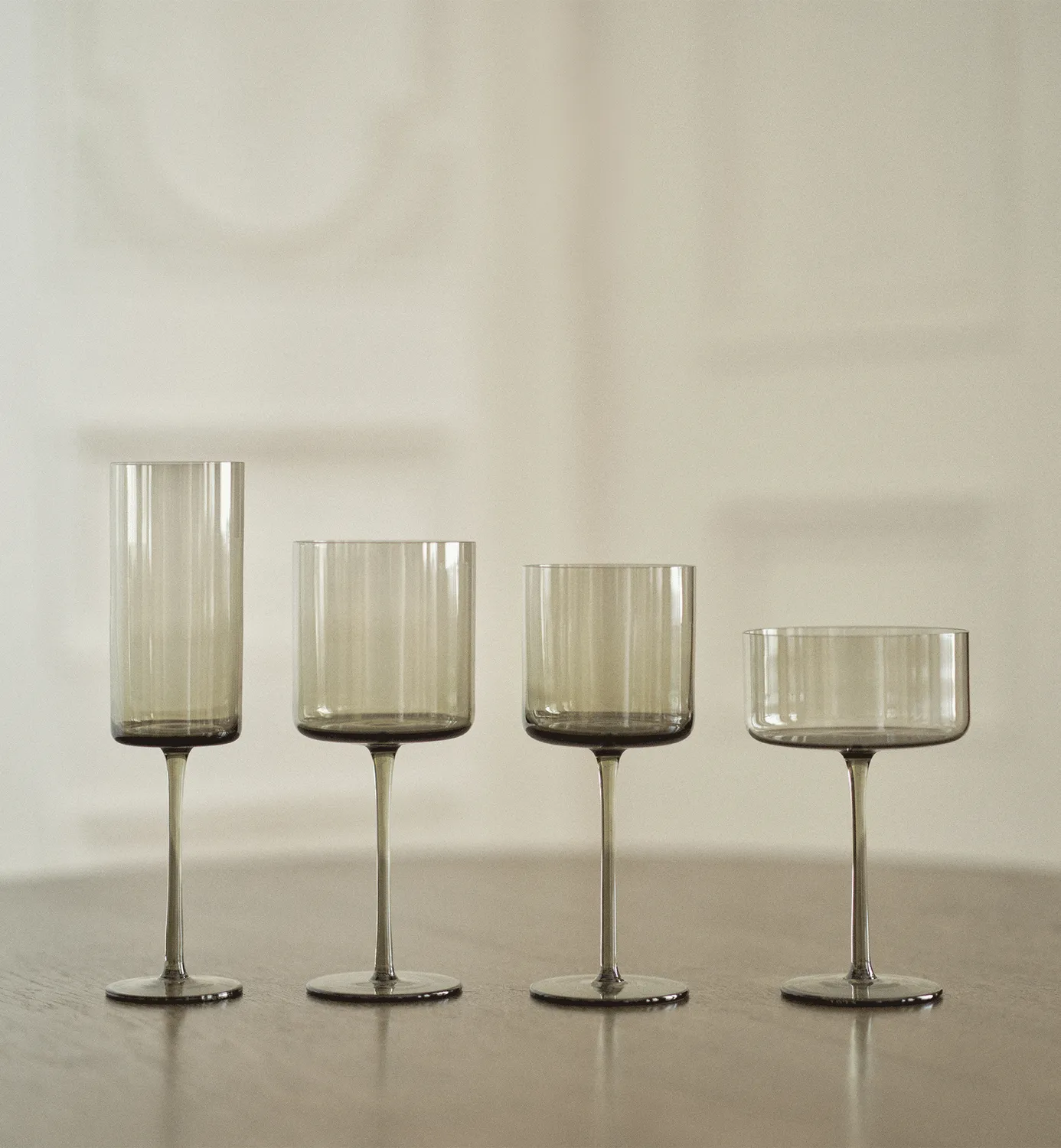 Krosno Classic 1968 hvidvinsglas 250 ml smoky 2 stk