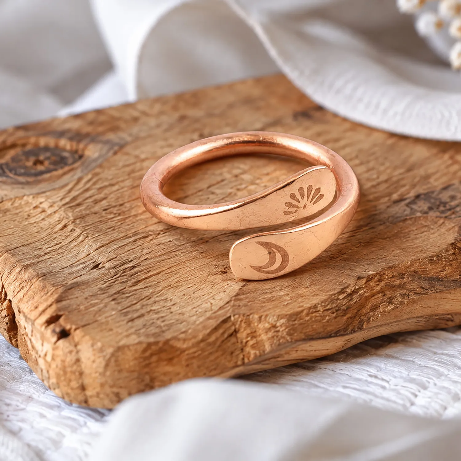 El'Cobre Design 31 kobberring justerbar spiral