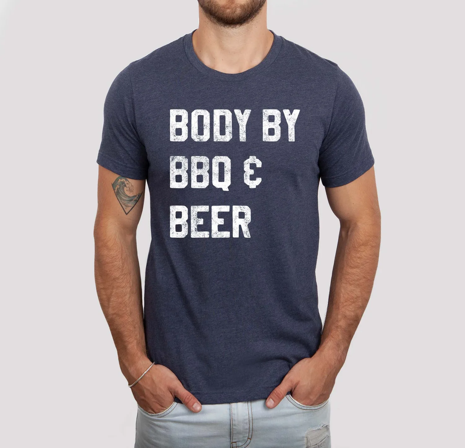 Mugsby Body By BBQ and Beer krus 325 ml sjov