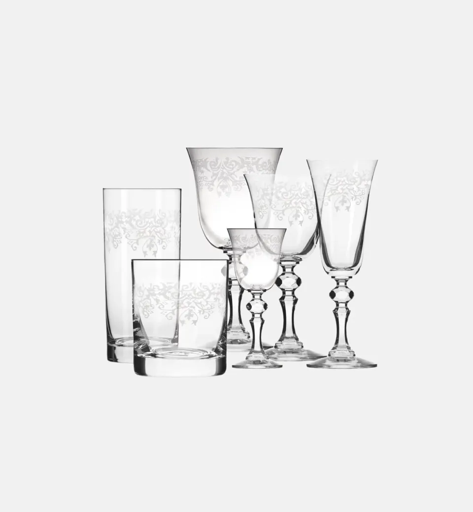 Krosno Krista Deco glassæt 36 dele krystalglas