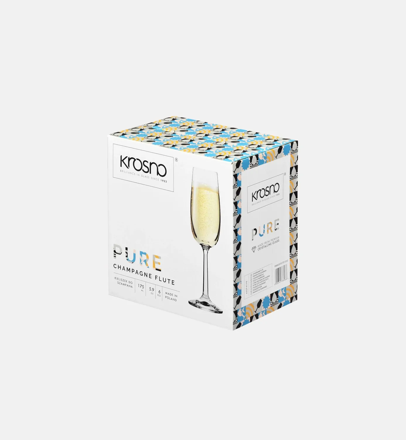 Krosno Pure champagneglas 175 ml højt