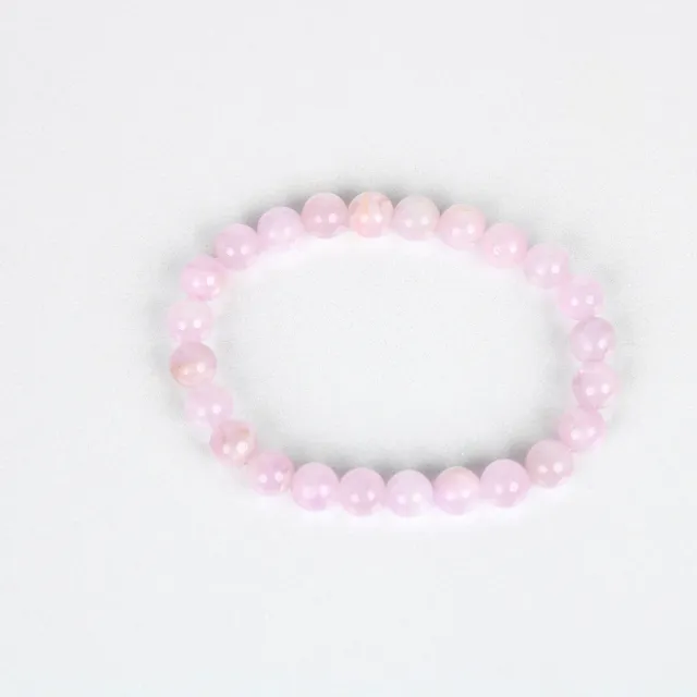 El'Cobre Kunzite armbånd krystal rosa elastik