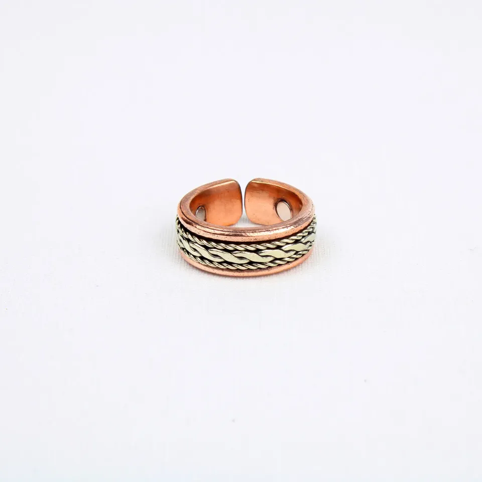 El'Cobre kobberring med magnet Design 14 justerbar