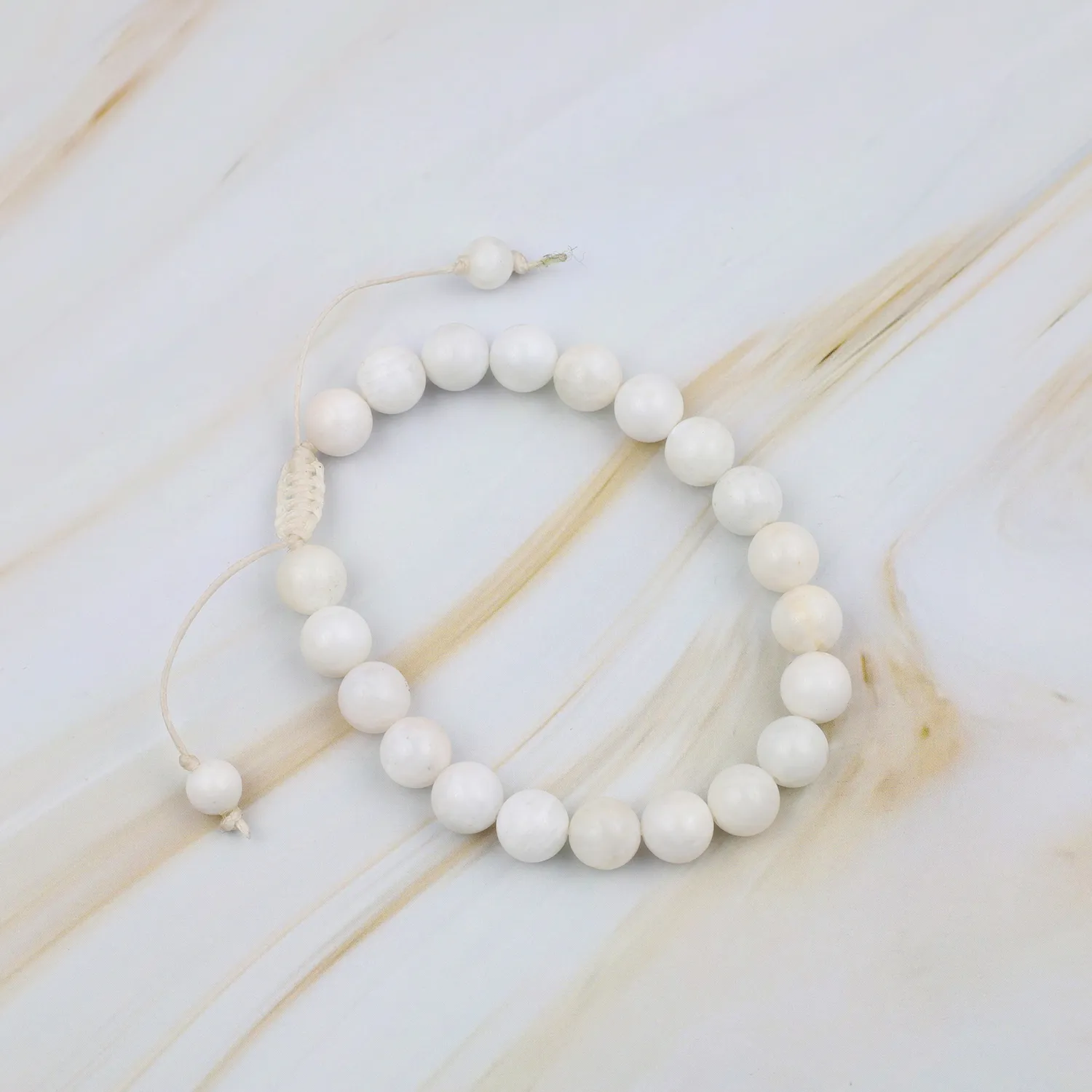 El'Cobre Macrame Moon Stone armbånd månesten