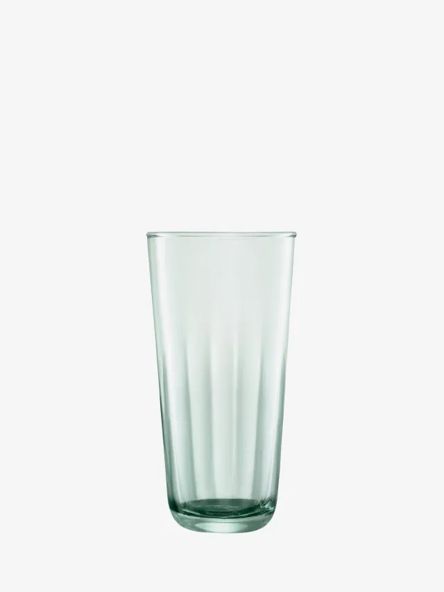 LSA Mia highball glas 4 stk genbrugsglas riflet