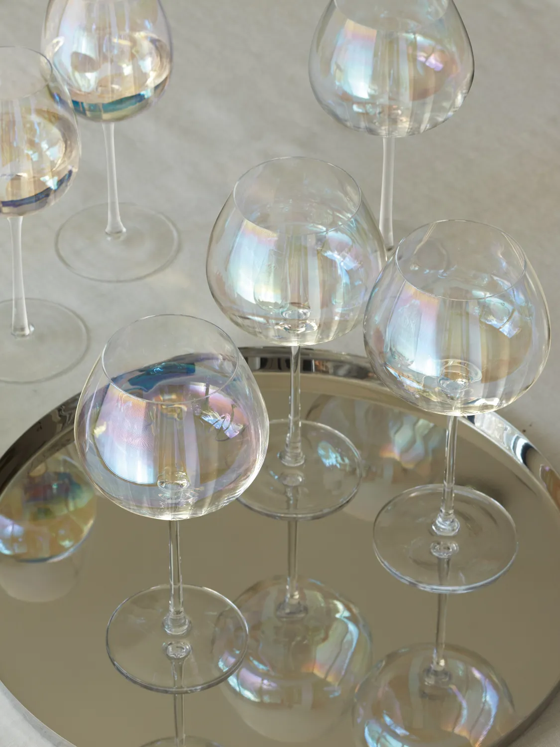 LSA Pearl Red Wine Glass vinglas 2 stk perlemor