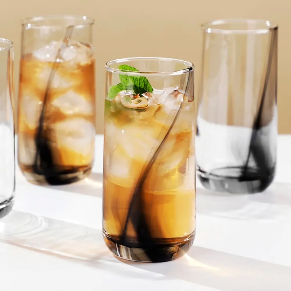 Libbey Ascent Cooler glas 8 stk 473 ml sort bånd