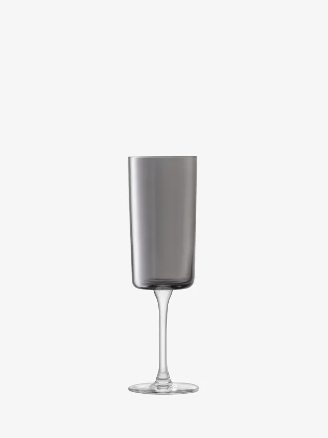 LSA Lunar Champagne Flute glas grå 2 stk